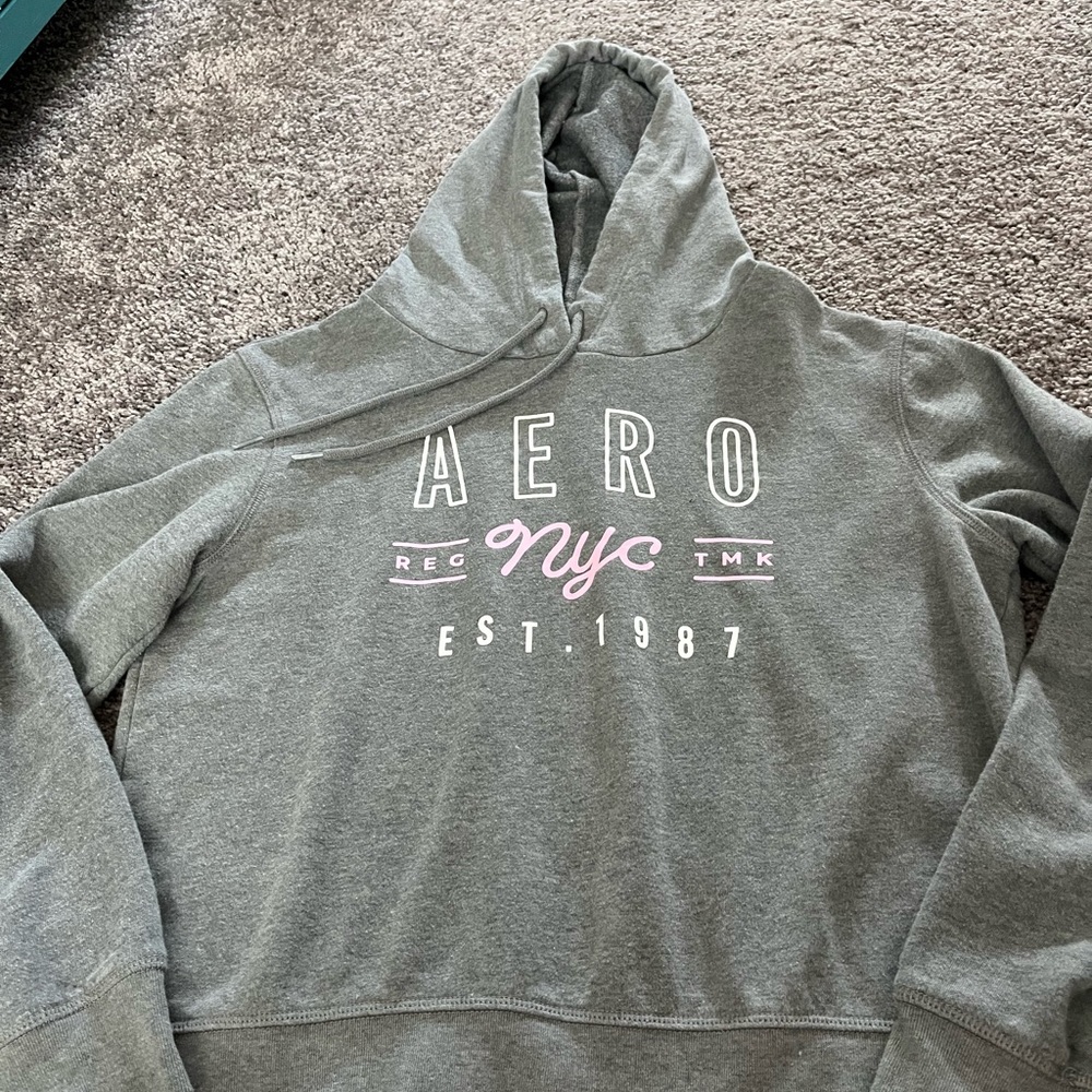 Aeropostale Crop Hoodie Sweatshirt